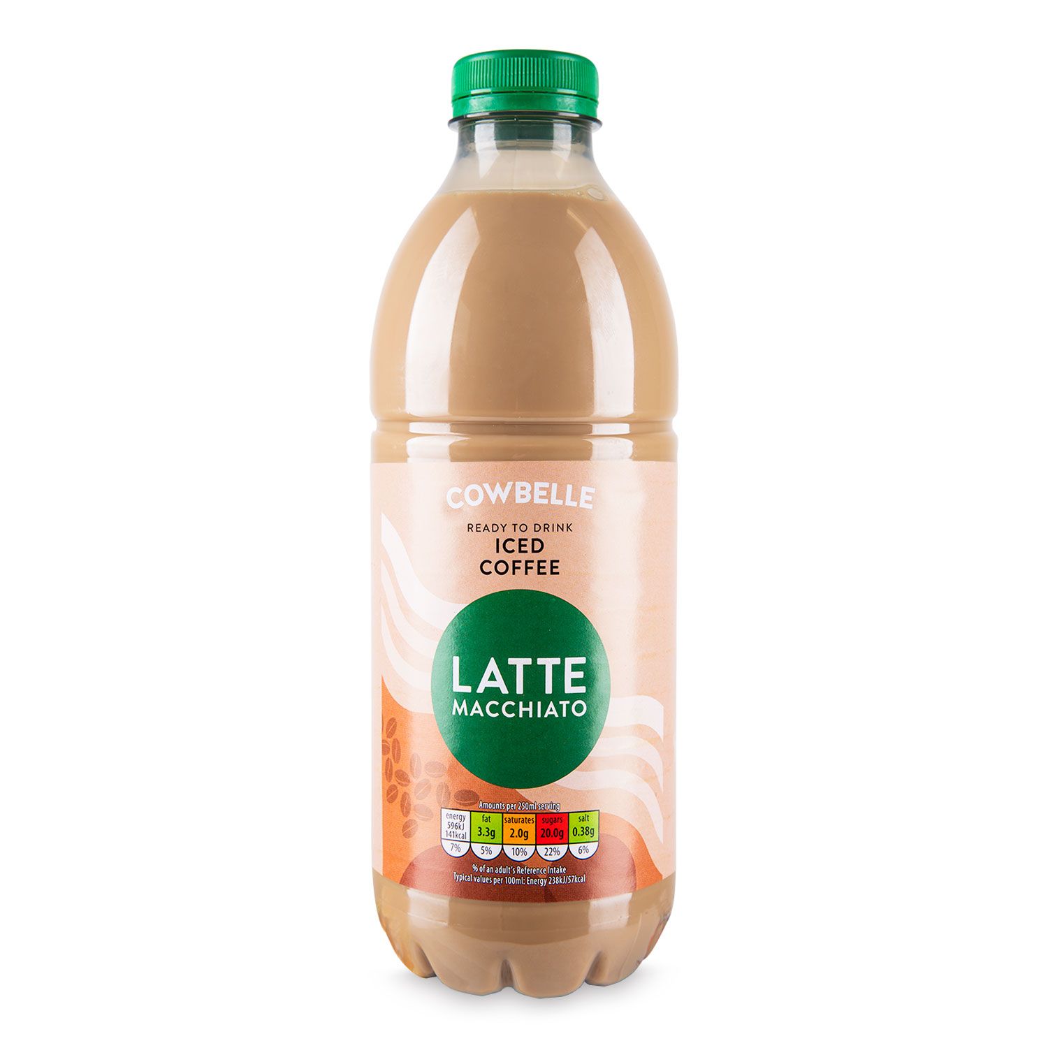 Latte Macchiato Ready To Drink Iced Coffee 1l Cowbelle